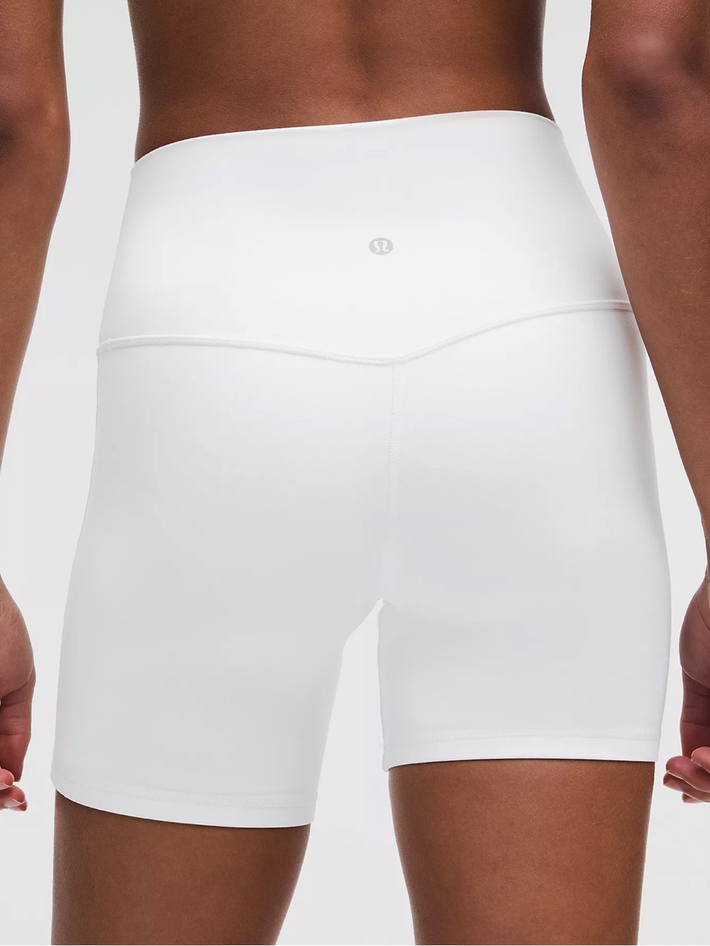 Lululemon White Align High-Rise Short 6"